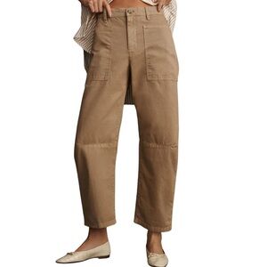 Velvet Brylie Sanded Twill Utility Pant in Khaki